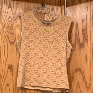 Kate Hill - Lacy tan shell